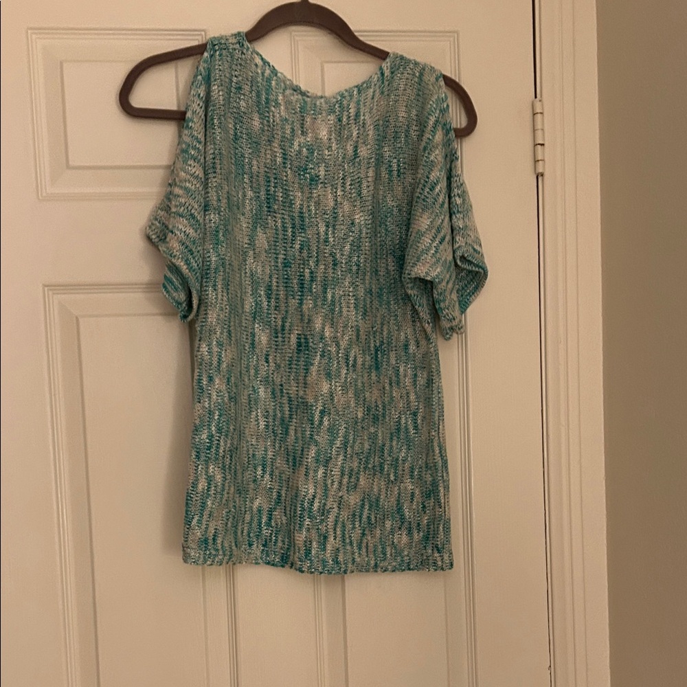 Cold shoulder sweater